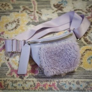 Kara Faux Shearling Leather Bum Bag